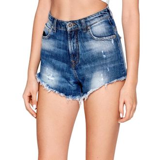 John Richmond Dames, Korte broeken, Blauw, Maat: W27 Denim