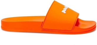 Palm Angels logo-embossed slides - men - Polyurethane/Polyurethane/Polyurethane - 43 - Orange