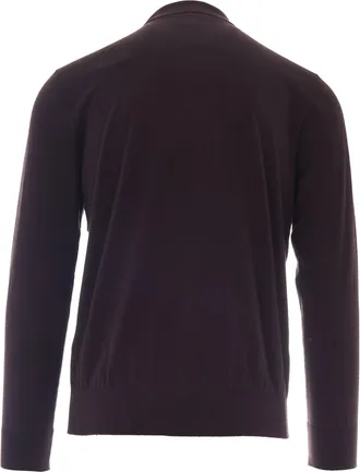Eleventy Mens Polo Shirt Burgundy Cotton Cashmere T-shirts And Polos