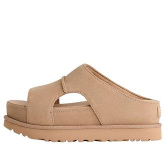 UGG (WMNS) UGG Goldenstar Hi Cutout Slide Platform Sand 1175132-SAN
