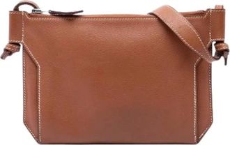 Herm&egrave;s Pre-owned Crossbody Bag - Dames - Vintage Schoudertas - Bruin - ONE Size - Vintage