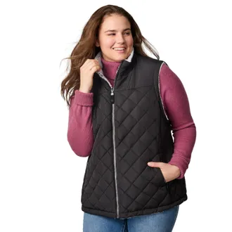 Free Country Womens Plus Size Expedition II Stratus Lite Reversible Vest
