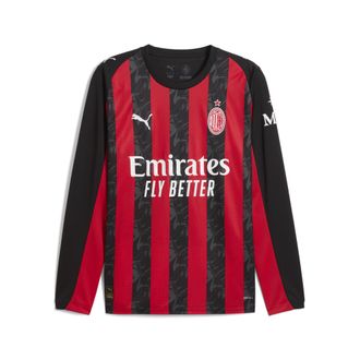 Puma Maglia gara Home a maniche lunghe AC Milan 25/26 da uomo, Accessori, Rosso, XL