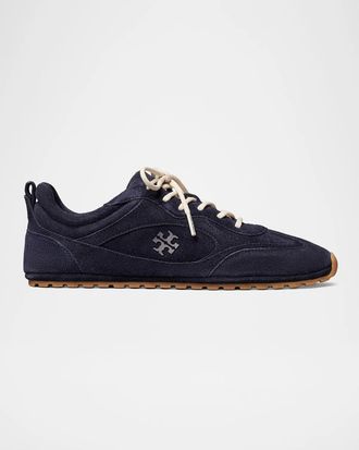 Tory Burch Field Suede Low-Top Sneakers