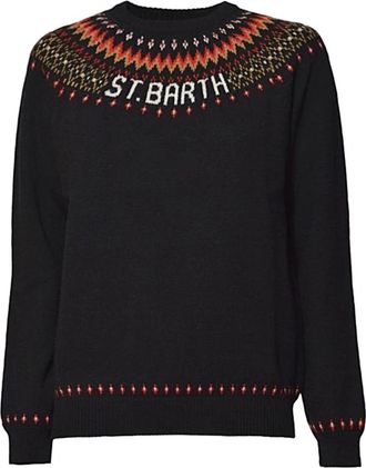 MC2 Saint Barth Maglia - Dames - Ronde hals truien - Zwart - S - Truien & Vesten