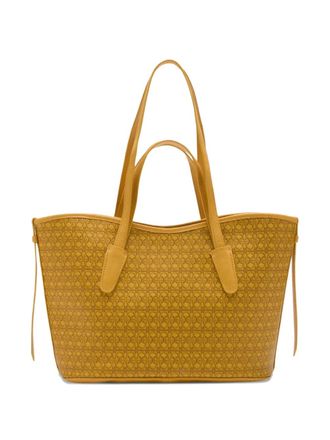 Coccinelle Shopper met monogram bandjes - Geel