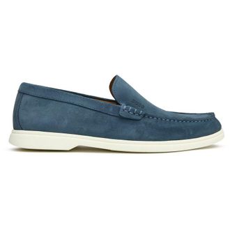HUGO BOSS Mens Sienne Shoes - Blue Suede - Size UK 10