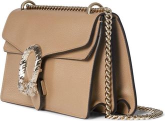 Gucci Womens Shoulder Bag Dionysus Beige Calf Skin