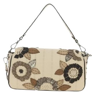Fendi Pre-owned Vintage Schoudertas - Dames - Vintage Schoudertas - Beige - ONE Size - Leer - Vintage