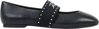 Karl Lagerfeld Dames, Schoenen, Zwart, Maat: 40 EU Leer