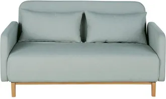 Maisons du monde Sofá cama de 2/3 plazas verde agua