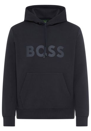 Boss Green by Hugo Boss Hoodie BOSS GREEN Soody, Herren, Gr. XXL, dunkelblau402, Sweatware, Obermaterial: 95% Baumwolle, 5% Elasthan, unifarben, normal, Rundhals, B&uuml;ndchen, S