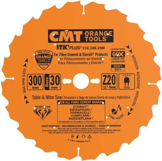 CMT 236.300.20m Sierra Circular En Diamante Para Mat. Abrasivos 300x2.4/1.8x30 Z20 Tcg