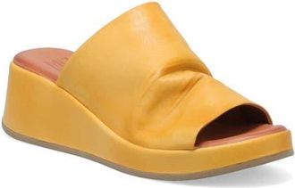 Miz Mooz Patsey Platform Wedge Slide Sandal in Ochre at Nordstrom, Size 10.5-11Us