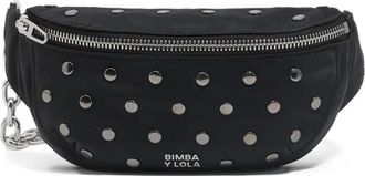 Bimba & Lola studded chain belt bag - Black