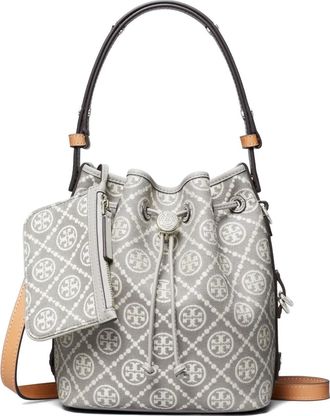 Tory Burch Bucket-tas met monogram - Grijs