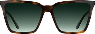 Calvin Klein Womens Classic Butterfly Sunglasses - Light/Pastel Brown