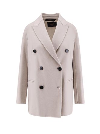 Paltò Ariella Double-Breasted Wool Coat