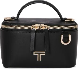 Tumi Voyageur Lex Mini Train Case Crossbody Bag in Black/Light Gold at Nordstrom Rack