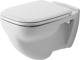 Duravit Duravit - D-code Inodoro Suspendido, Enrasado Plano, 355x540x350mm