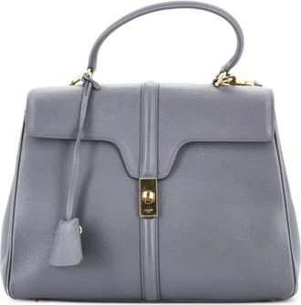 Celine 16 Top Handle Bag Grained Calfskin Medium shoulder bag - Grijs