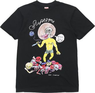 SUPREME x Daniel Johnston Kill Em All T-Shirt SS20 Week 12 Black Light Green SUP-SS20-634