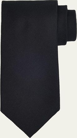 Tom Ford Mens Micro-Jacquard Silk Tie