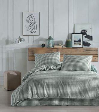 Blanc Avenue Juego de funda de edred&oacute;n 240x220 cm+ 2 fa 65x65 cm 100% algod&oacute;n