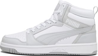 Puma Puma Unisex Adults Rebound V6 Sneakers, Puma White-Ash Gray, 10 UK