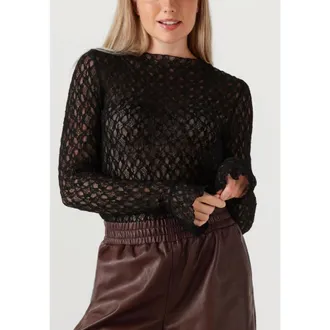 Ibana Dames, Blouses & Shirts, Zwart, Maat: XL Polyamide