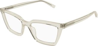 Saint Laurent Glasses, unisex, Beige, Size: 53 MM SL 912