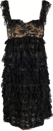 Moschino Cheap and Chic Layered Lace Dress - 10s