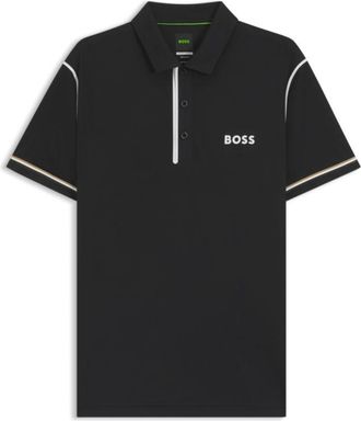 BOSS Active Paddy golf polo shirt in ripstop fabric