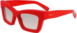 Ferragamo SF2045SR 600 Womens Sunglasses Red Size 52