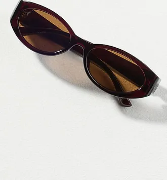 Reality Eyewear Slim Wrapped Oval Sunglasses