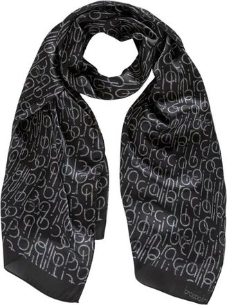Braccialini Zijdeachtige Sjaal - Dames - Zijden sjaals - Zwart - ONE Size - Polyester - Accessoires