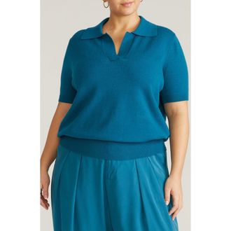Universal Standard Short Sleeve Sweater in Blue Beetle at Nordstrom, Size Xs