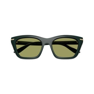 Emporio Armani Sunglasses, female, Green, Size: 53 MM Cat Eye Sunglasses