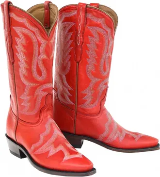 Lucchese Womens Western Boots In Sage Red