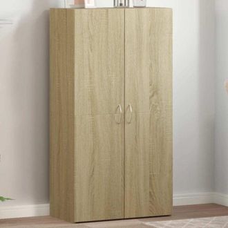 vidaXL Schedario Rovere Sonoma 60x32x115 cm in Legno Multistrato - Vidaxl