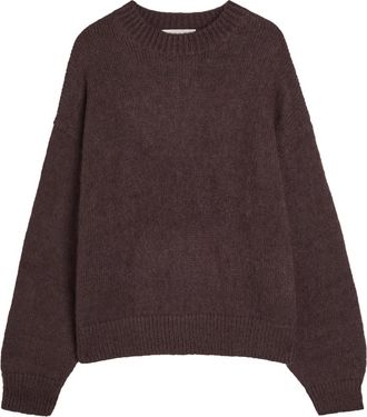 STUDIO NICHOLSON Wynn Knit Jumper - Dark Brown - XS (UK6 / XS)