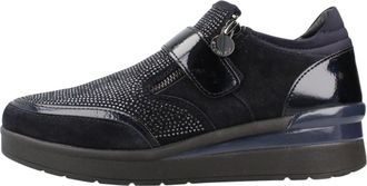 Stonefly Stonefly - Cream 48 Velour Patent - Dames - Schoenen - Blauw - Maat: 39 EU Velours