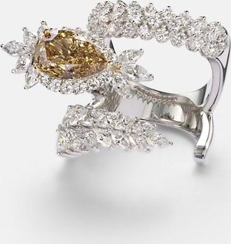 Yeprem Reign Supreme 18kt white gold ring with diamonds