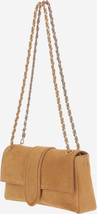Jacquemus Womens Childs Bag Light Brown Suede Shoulder