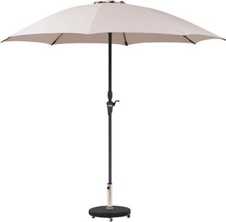 Hesperide Sombrilla Recta Redonda Sisko Taupe - 27 M - Hesp&eacute;ride