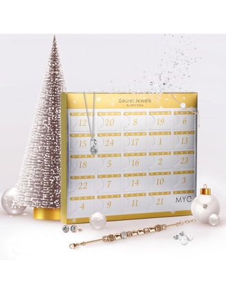 MYC-Paris Adventskalender 13 juwelen en 11 parels - Zilver en Oostenrijks kristal