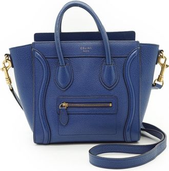 Celine Celine leren handtas Nano bagage
