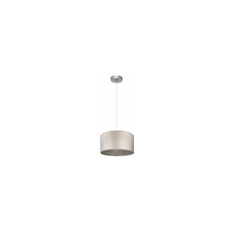 Fabrilamp Colgante Tania 1xe27 Niquel/madera Gris Regx30x30 Cm