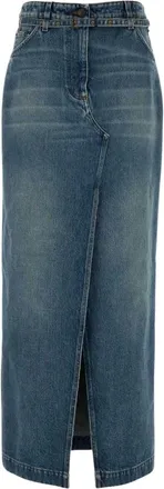 Dries Van Noten Rokken, Dames, Blauw, S, Katoen, Silvannaz Rok