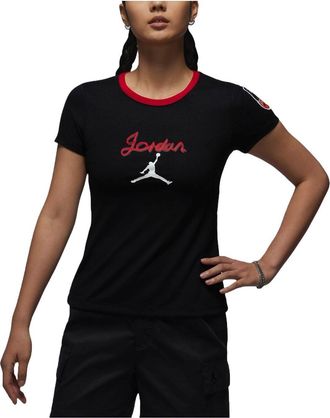Nike Jordan (WMNS) Air Jordan Graphic Slim Fit T-shirt Asia Sizing Black HM4895-010